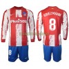 Original Trikotsatz Atlético Madrid GRIEZMANN 8 Heimtrikot 2021-22 Langarm Für Kinder